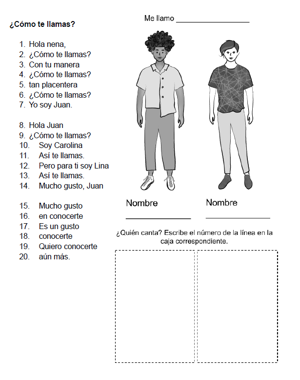 Who said which lines?